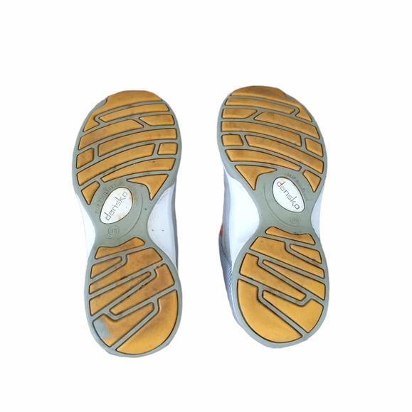 Dansko Womens Sneakers Shayla Gray Orange 7.5 - Picture 9 of 11